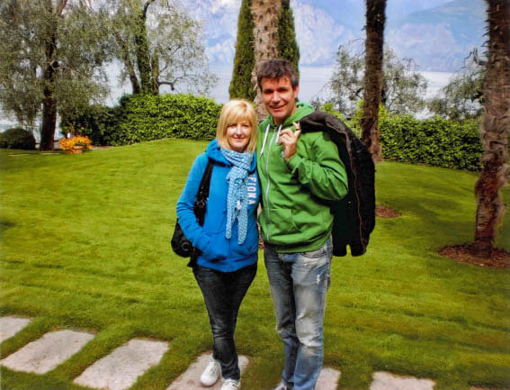 Markus Torggler im Mai 2012 mit seiner Freundin Rosi