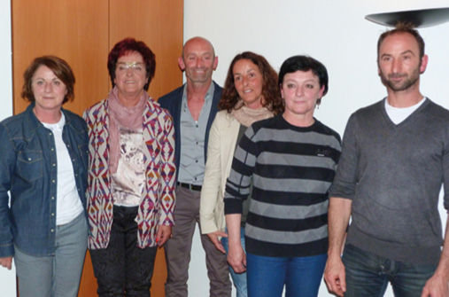 Mariangela im Kreis ihrer Kinder: Tamara, Diego, Catia, Sonia und Ivan