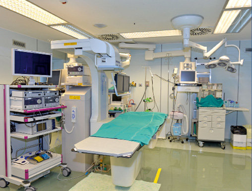 La sala per le visite endoscopiche