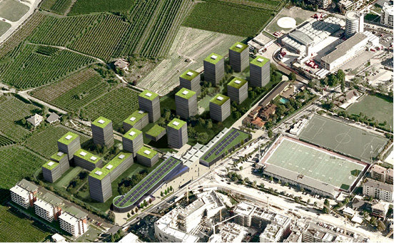 Projekt der geplanten Wohnungen in der Drususstra&#00223;e